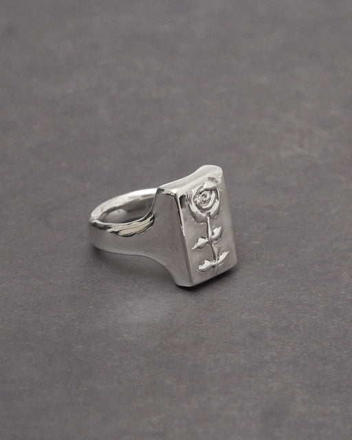 Rose Signet Ring 【SV925】
