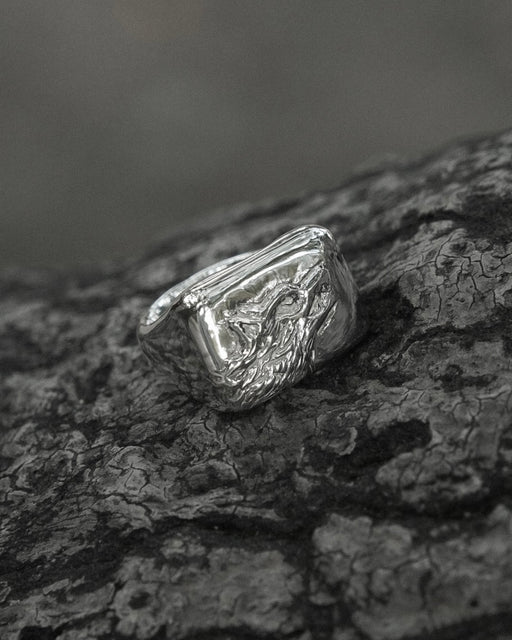 Wolf Signet Ring【SV925】