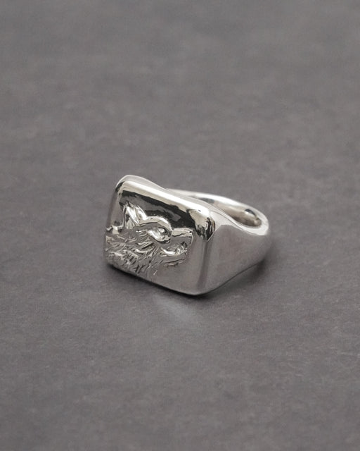 Wolf Signet Ring【SV925】