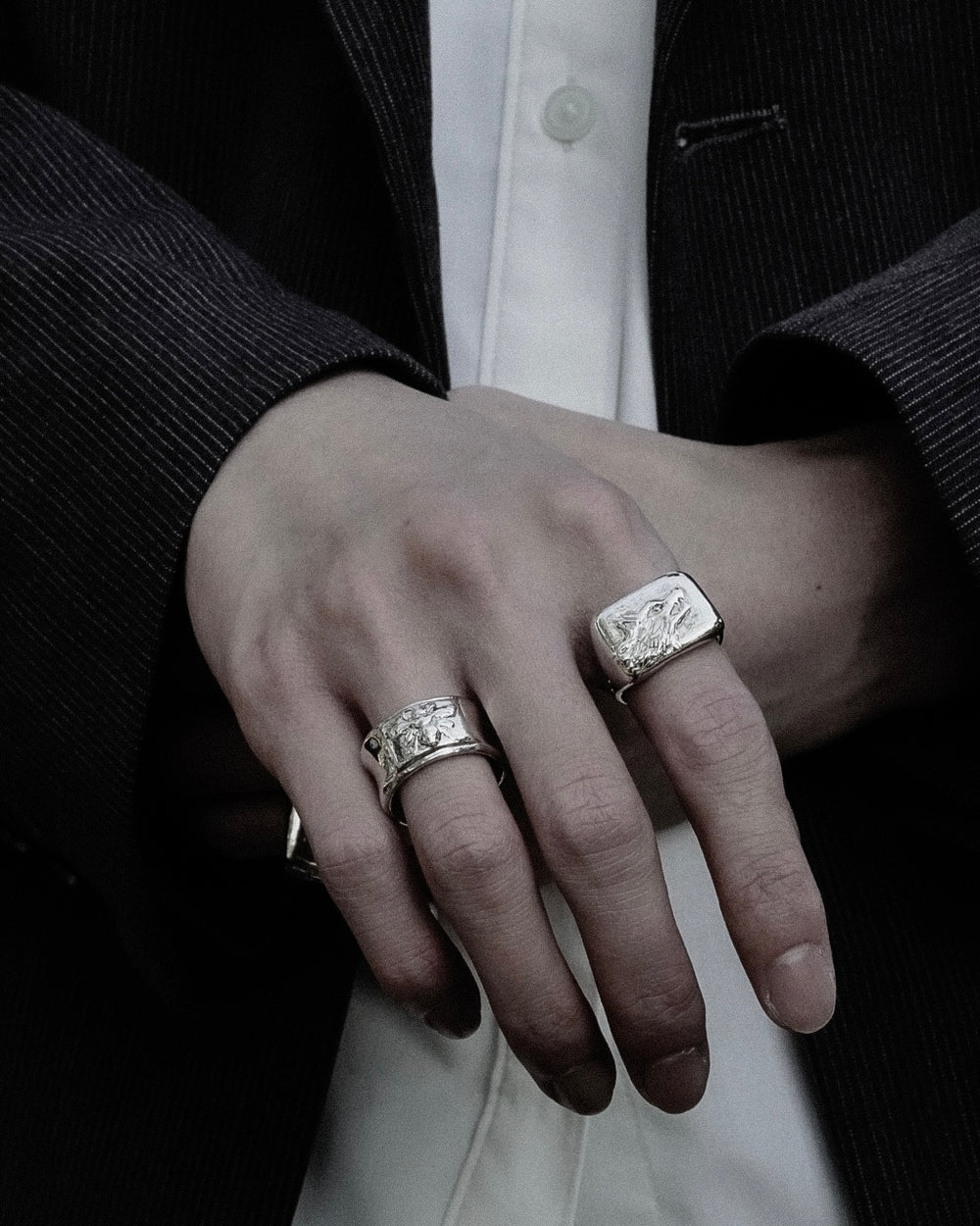 Wolf Signet Ring【SV925】