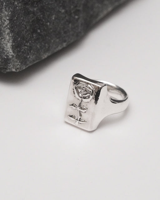 Rose Signet Ring 【SV925】