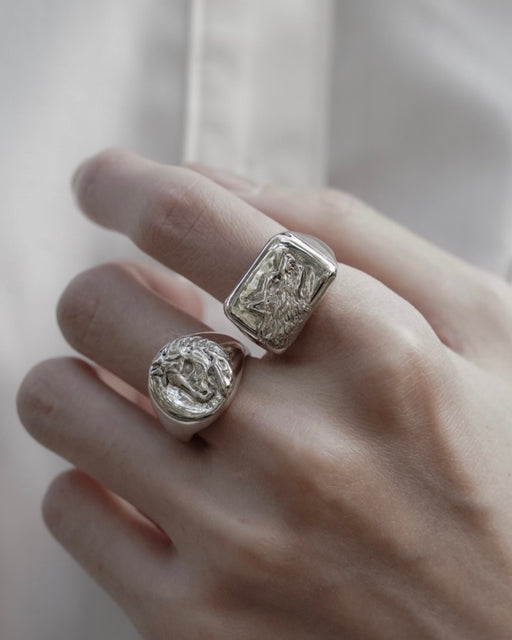 Horse Signet Ring【SV925】
