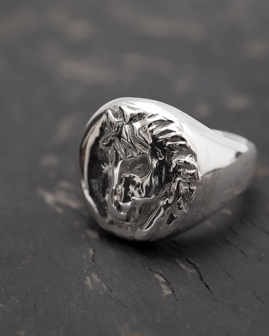 Horse Signet Ring【SV925】
