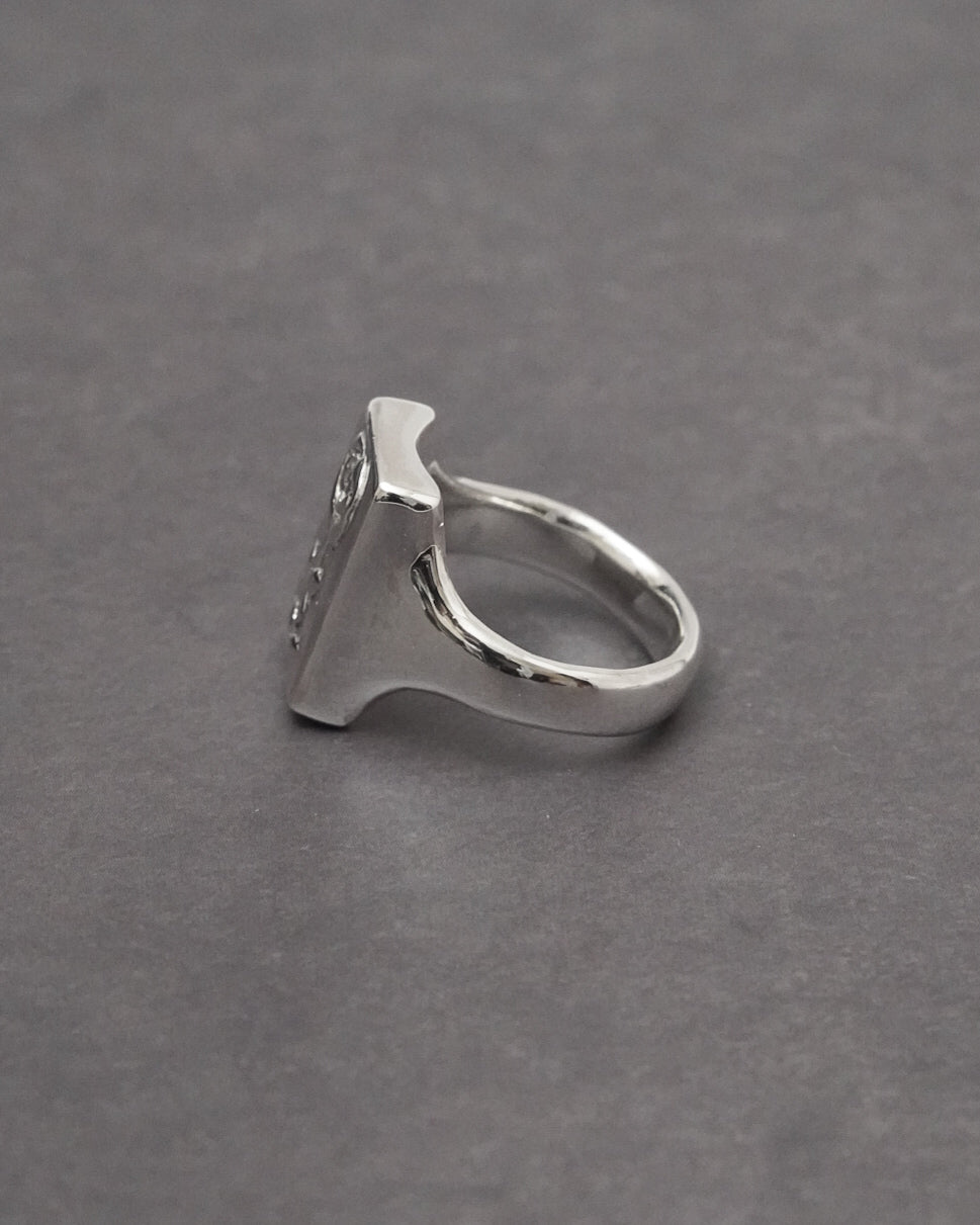 Rose Signet Ring 【SV925】