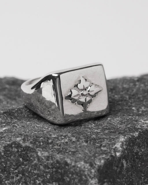 Hanabishi Signet Ring 【SV925】