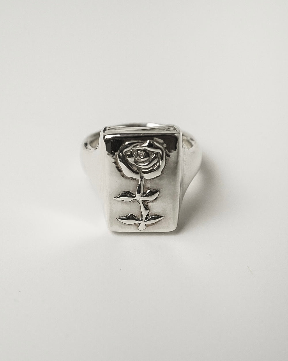 Rose Signet Ring 【SV925】