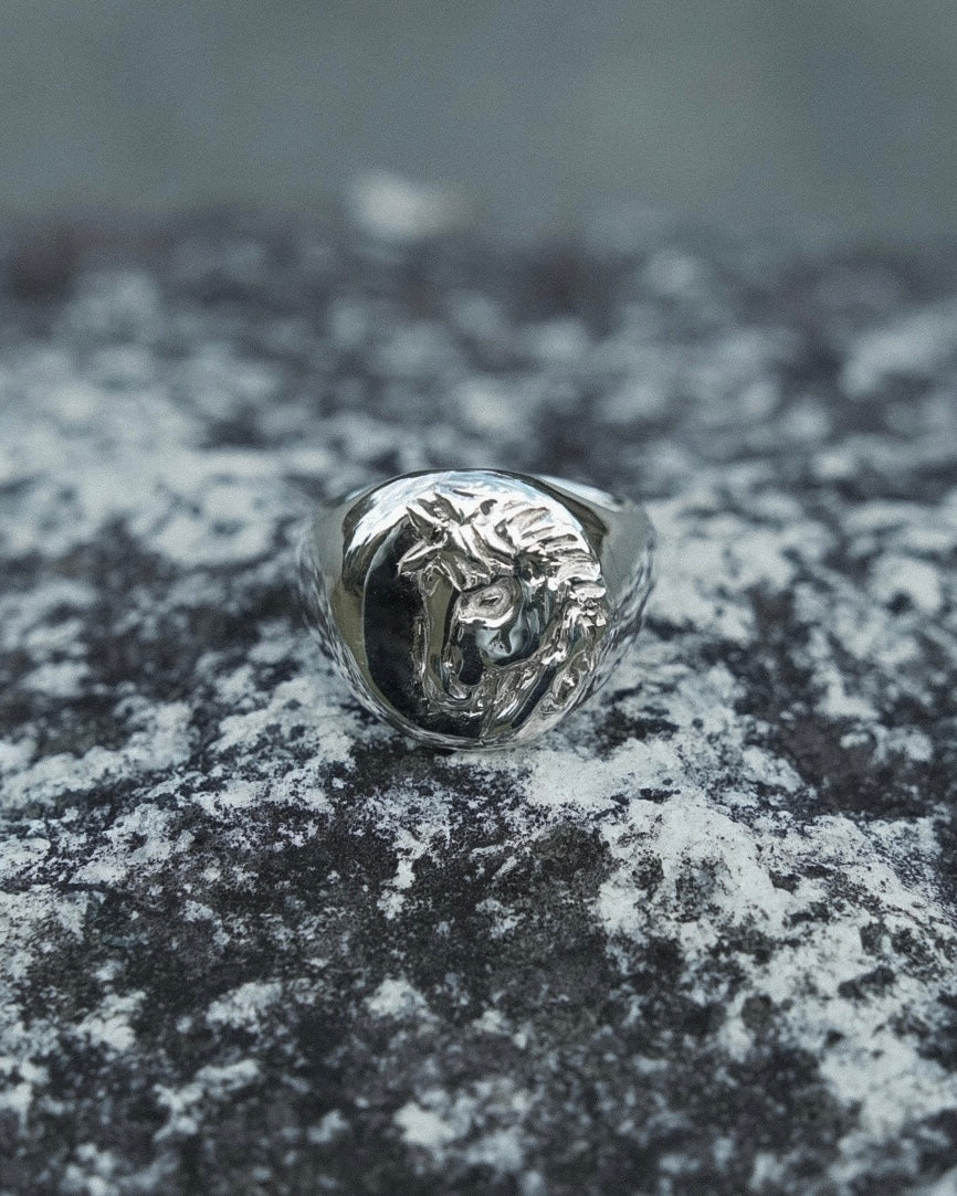 Horse Signet Ring【SV925】