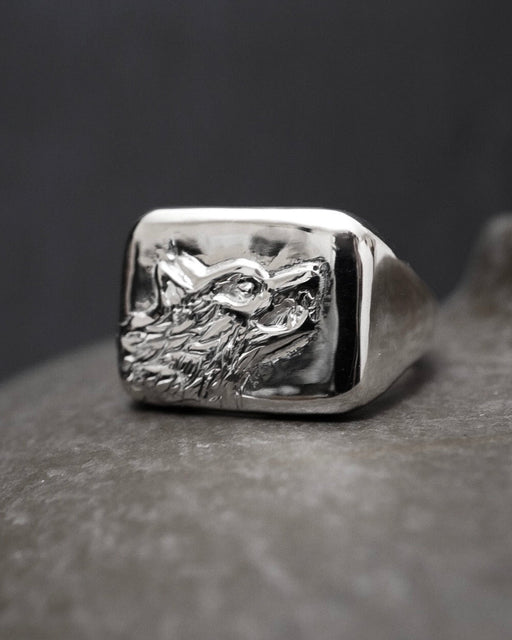 Wolf Signet Ring【SV925】